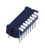 DIP SWITCH, PIANO, 8PST-NO, 0.1A/6V, THT