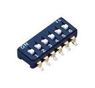 DIP SWITCH, 6PST-NO, 0.1A, 6VDC, SMD