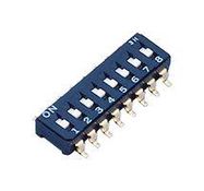 DIP SWITCH, 8PST-NO, 0.1A, 6VDC, SMD