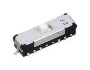 SLIDE SWITCH, DP4T, 0.1A, 12VDC, SMD