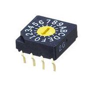 ROTARY CODE SWITCH, BCH, 0.1A, 5VDC, TH