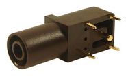 4MM SHROUDED SOCKET, BROWN, 24A, 1KV