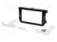 Radio frame; VW; 2 DIN; black gloss PER.PIC.