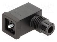 Connector: valve connector; plug; form C; 8mm; female; PIN: 3; mPm 