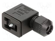 Connector: valve connector; plug; form B; 11mm; female; PIN: 3; mPm MOLEX