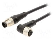 Cable: for sensors/automation; PIN: 4; plug; 250V; PVC; 5m MOLEX