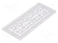 LED lens; rectangular; transparent; H: 8.42mm LEDIL