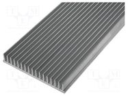 Heatsink: extruded; grilled; L: 1000mm; W: 150mm; H: 25mm; aluminium STONECOLD