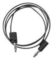 STACKABLE 4MM BANANA PLUG-PLUG, BLK, 24"