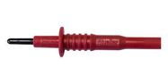 INSULATED PLUG ON TEST PROBE, RED, 10 A