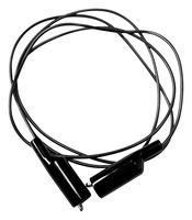 TEST LEAD, ALLIGATOR CLIP, BLACK, 48"