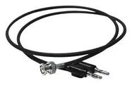 BNC PLUG-4MM BANANA PLUG, BLK, 12"