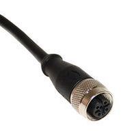 SENSOR CORD, 4P M12 RCPT-FREE END, 1.5M