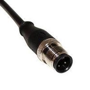 SENSOR CORD, 3P M12 PLUG-FREE END, 10M