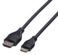 CABLE ASSY, HDMI A PLUG-C MINI PLUG, 2M