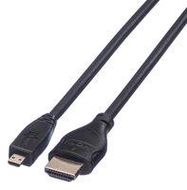 CABLE ASSY, HDMI A PLUG-D MICRO PLUG, 2M