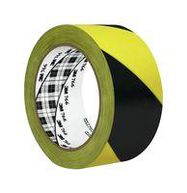 TAPE, WARNING, 33M X 50MM, YELLOW/BLACK