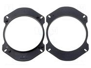 Speaker frame; 130mm; Alfa Romeo,Fiat,Lancia,Peugeot; 2pcs. 4CARMEDIA