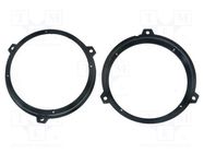 Speaker frame; 165mm; Fiat; Fiat Panda 2003->; 2pcs. 4CARMEDIA