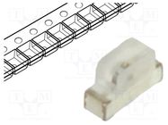 LED; SMD; 0602; orange; 70÷150mcd; 1.7x0.6x1.1mm; 120°; 1.8÷2.4V OPTOSUPPLY