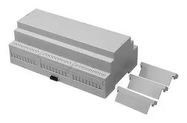 ENCLOSURE, PC, DIN RAIL, LIGHT GREY