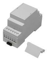 ENCLOSURE, PC, DIN RAIL, LIGHT GREY