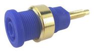 BANANA CONNECTOR, JACK, 32A, 1KV, BLUE