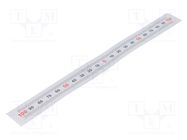 Ruler; figures horizontally arranged,self-adhesive; W: 11mm ELESA+GANTER