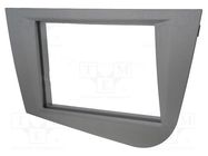 Radio frame; Seat; 2 DIN; anthracite ACV