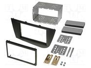 Radio frame; Seat; 2 DIN; black ACV