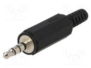 Connector: Jack 3,5mm; plug; male; ways: 4; straight; for cable LUMBERG