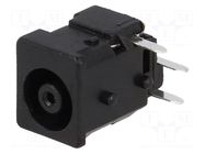 Connector: DC supply; socket; female; 2A; angled 90°; on PCBs; THT LUMBERG