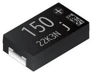CAP, 150UF, 6.3V, ALU, POLYMER, 2917
