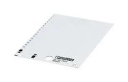 LABEL, POLYESTER, WHITE, 8MM X 20MM