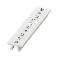 MARKER STRIP, L1/L2/L3/N/PE, 5.2MM, WHT