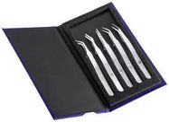 TWEEZER SET, HIGH PRECISION, 5PC