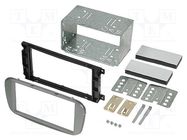 Radio frame; Ford; 2 DIN; silver ACV