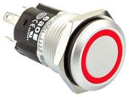 LED PANEL INDICATOR, RED, 16MM, 12V