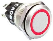 LED PANEL INDICATOR, RED, 19MM, 24V