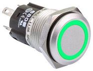 LED PANEL INDICATOR, GREEN, 16MM, 12V