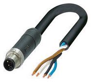 POWER CABLE, 4P, 1.5M, M12 PLUG