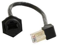 ENET CABLE, CAT6 RJ45 JACK-R/A PLUG/0.2M