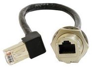 ENET CABLE, C3 RJ45 RCPT-R/A PLUG, 200MM