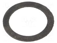 Gasket; chloroprene; Thk: 1.5mm; Øint: 15.5mm; Øout: 24mm; M16; black HELLERMANNTYTON