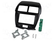 Radio frame; Mitsubishi; 2 DIN; black ACV