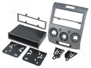 Radio frame; Ford,Mazda; 2 ISO; silver METRA