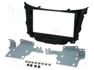 Radio frame; Hyundai; 2 DIN; black gloss 4CARMEDIA