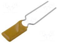 Fuse: PTC polymer; 1.1A; 7.4x14.2mm; THT; 5.1mm; Ø0.51x7.6mm ECE