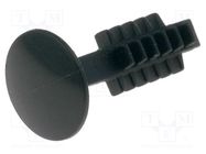 Rivet; polyamide; Panel cutout diam: 4mm; black; UL94V-2 ESSENTRA