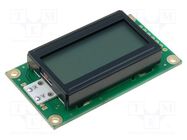 Display: LCD; alphanumeric; STN Positive; 8x2; gray; 58x32x13.2mm 